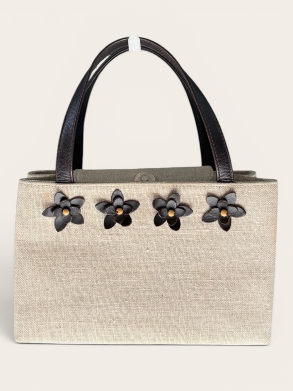 Kate Spade Vintage Phoebe Manhattan Top Handle Bag with Leather Appliques | GUC - Picture 3 of 6